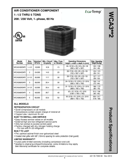Product Specifications