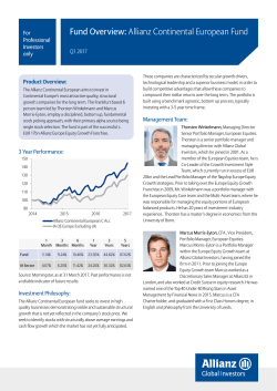 Fund Overview: Allianz Continental European Fund