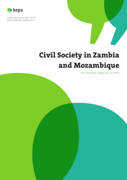 Civil Society in Zambia and Mozambique
