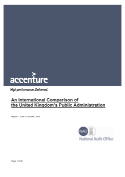 International Comparison of the UK`s Public Administration