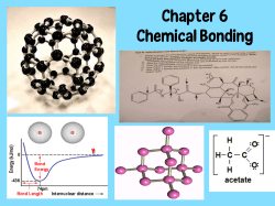 Chapter 6 Chemical Bonding