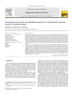 Harvey and Pederson, 2011, QSR, Reconcilng arroyo cycles and