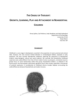 THE CRADLE OF THOUGHT: GROWTH,LEARNING,PLAY AND