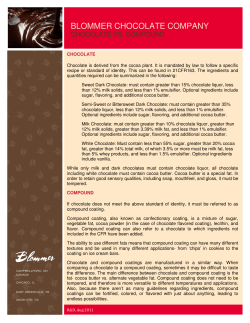 Chocolate vs Compound - Blommer Chocolate Company