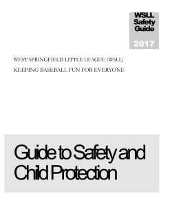 Safety Plan - West Springfield Little League