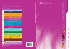 Fire Safety in Residential Care Premises