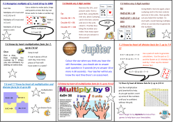 7.9 Know by heart all division facts for 9, up to 9 X 12