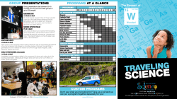 the Traveling Science Brochure