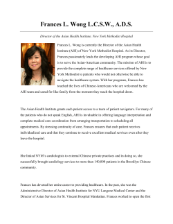 Frances L. Wong L.C.S.W., A.D.S.