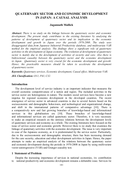 quaternary sector and economic development