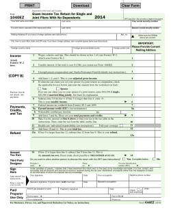 Form 1040EZ 2014 - GovGuamDocs.com