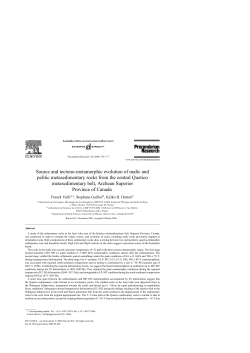 Source and tectono-metamorphic evolution of mafic and pelitic