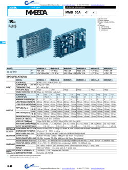 MMB50A-6 Data Sheet - Component Distributors, Inc.