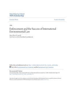 Enforcement and the Success of International Environmental Law