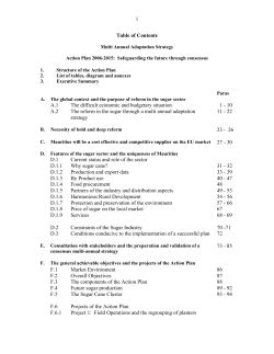 Multi Annual Adaptation Strategy - Ministry of Agro Industry and