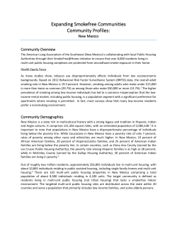 Expanding Smokefree Communities Community Profiles: