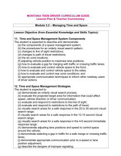 Managing Time and Space