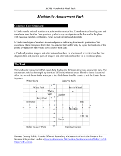 Mathtastic Amusement Park