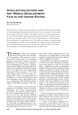 Intellectualization and Art World Development