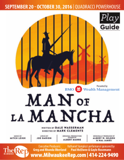 Print PlayGuide  - Milwaukee Repertory Theater