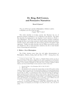 Dr. King, Bull Connor, and Persuasive Narratives