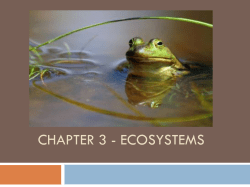 Chapter 3 - Ecosystems