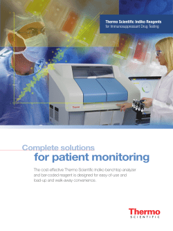 Brochure: Indiko Reagents for Immunosuppressant Drug Testing