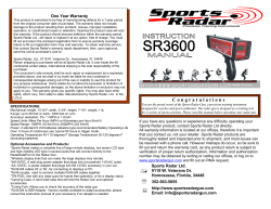 SR3600 Instruction Manual