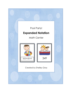 Expanded Notation