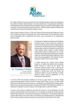 Chairman Profile - Apollo Hospitals