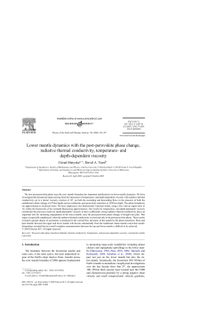Lower mantle dynamics with the post