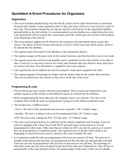 Sport Ident for Competitors