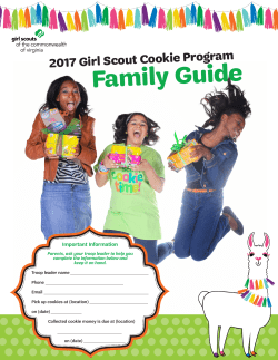 2017 Family Cookie Guide - Girl Scouts of the Commonwealth
