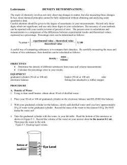 density determination