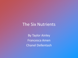 The Six Nutrients