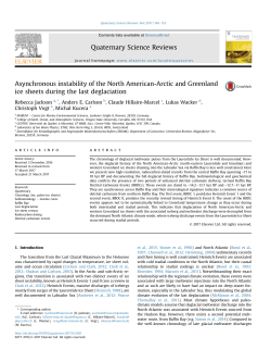 Asynchronous instability of the North American