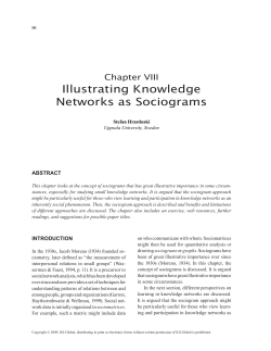 Illustrating Knowledge Networks as Sociograms