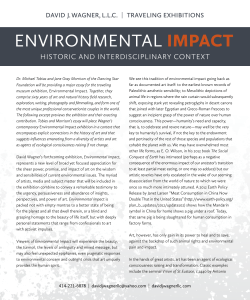 EnvironmEntal Impact - David J. Wagner, LLC.