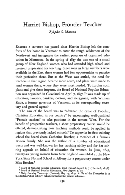 Harriet Bishop, frontier teacher. - Collections