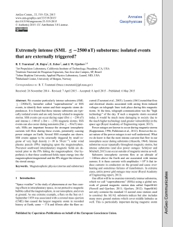 Extremely intense (SML ≤ −2500 nT) substorms: isolated events