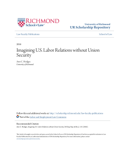 Imagining U.S. Labor Relations without Union Security