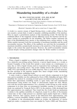 Meandering instability of a rivulet