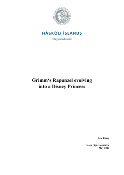 Grimm`s Rapunzel evolving into a Disney Princess