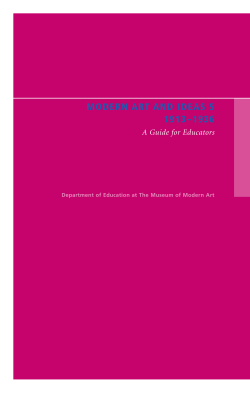 modern art and ideas 5 1913&ndash;1936