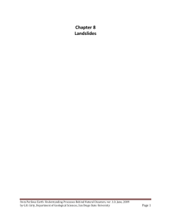 Chapter 8 Landslides