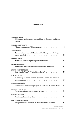 CONTENTS Alliteration and repeated prepositions in