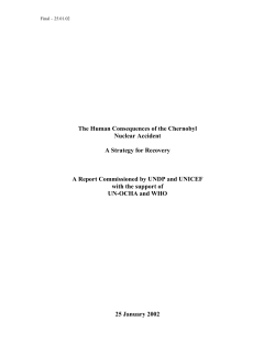 The Human Consequences of the Chernobyl Nuclear Accident