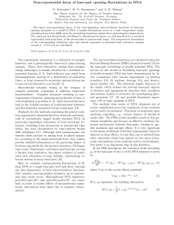 Non-exponential decay of base-pair opening