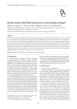 Barium titanate thick films prepared by screen printing technique#