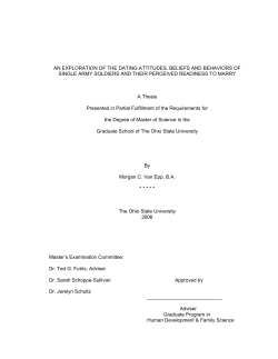 an exploration of the dating attitudes, beliefs and